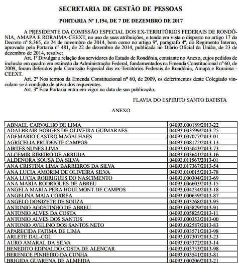 DIÁRIO OFÍCIAL Nº 235 de 08 de DEZEMBRO DE 2017